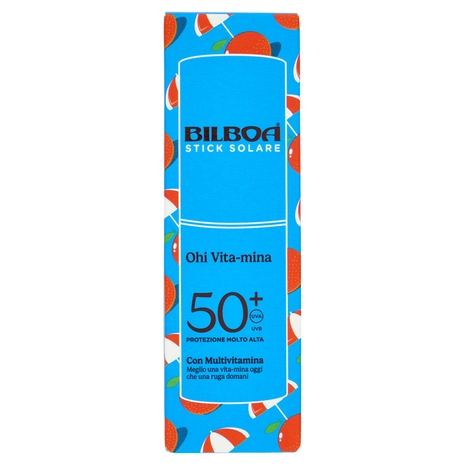 Bilboa Ohi Vita-mina Stick Solare 50+ Protezione Molto Alta con Multivitamina 10 ml